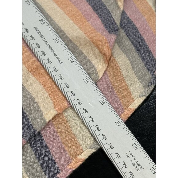 Rails Charli Linen Blend Rainbow Long Sleeve Button Down Shirt Women’s Small - Picture 13 of 14